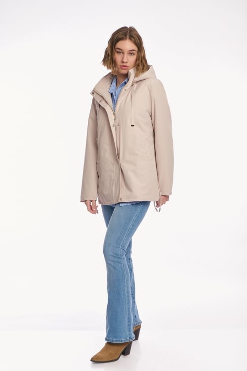 NUDE JACKET ΜΕ ΚΟΥΚΟΥΛΑ